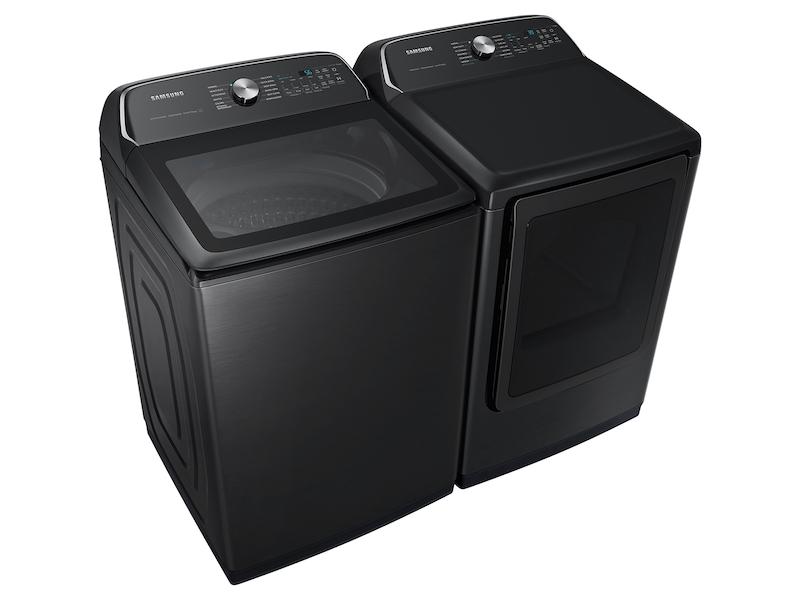 Samsung 7.4 cu. ft. Smart Electric Dryer with Steam Sanitize  in Brushed Black