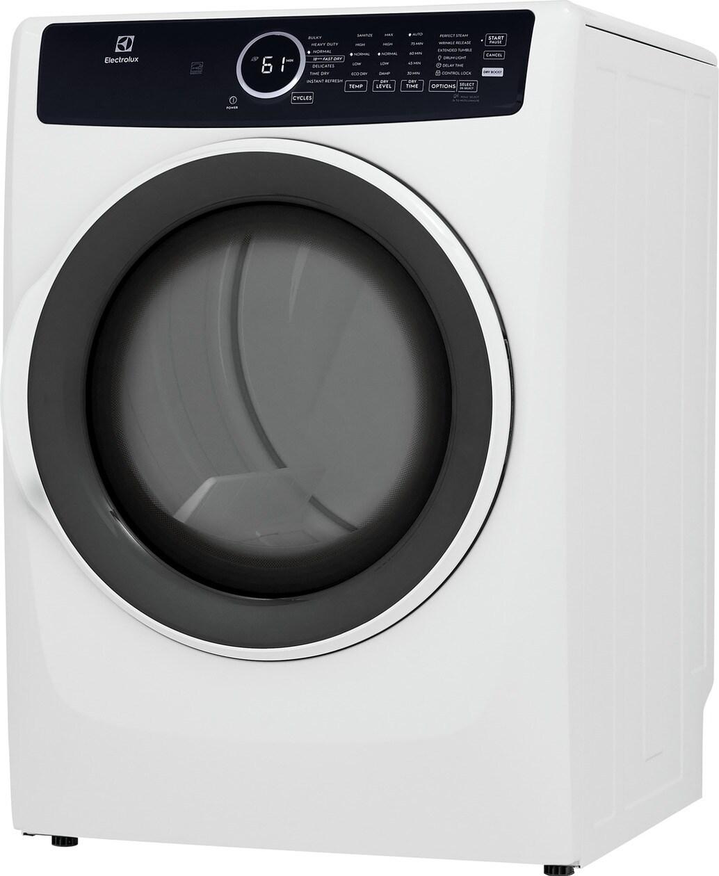 ELFE7437AW Electrolux Front Load Perfect Steam™ Electric Dryer with Instant Refresh - 8.0 Cu. Ft.