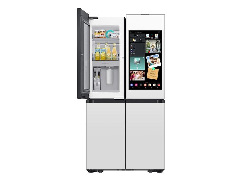 Samsung RF29DB990012 Bespoke 4-Door Flex™ Refrigerator (29 cu. ft.) with AI Family Hub+™ and AI Vision Inside™ in White Glass