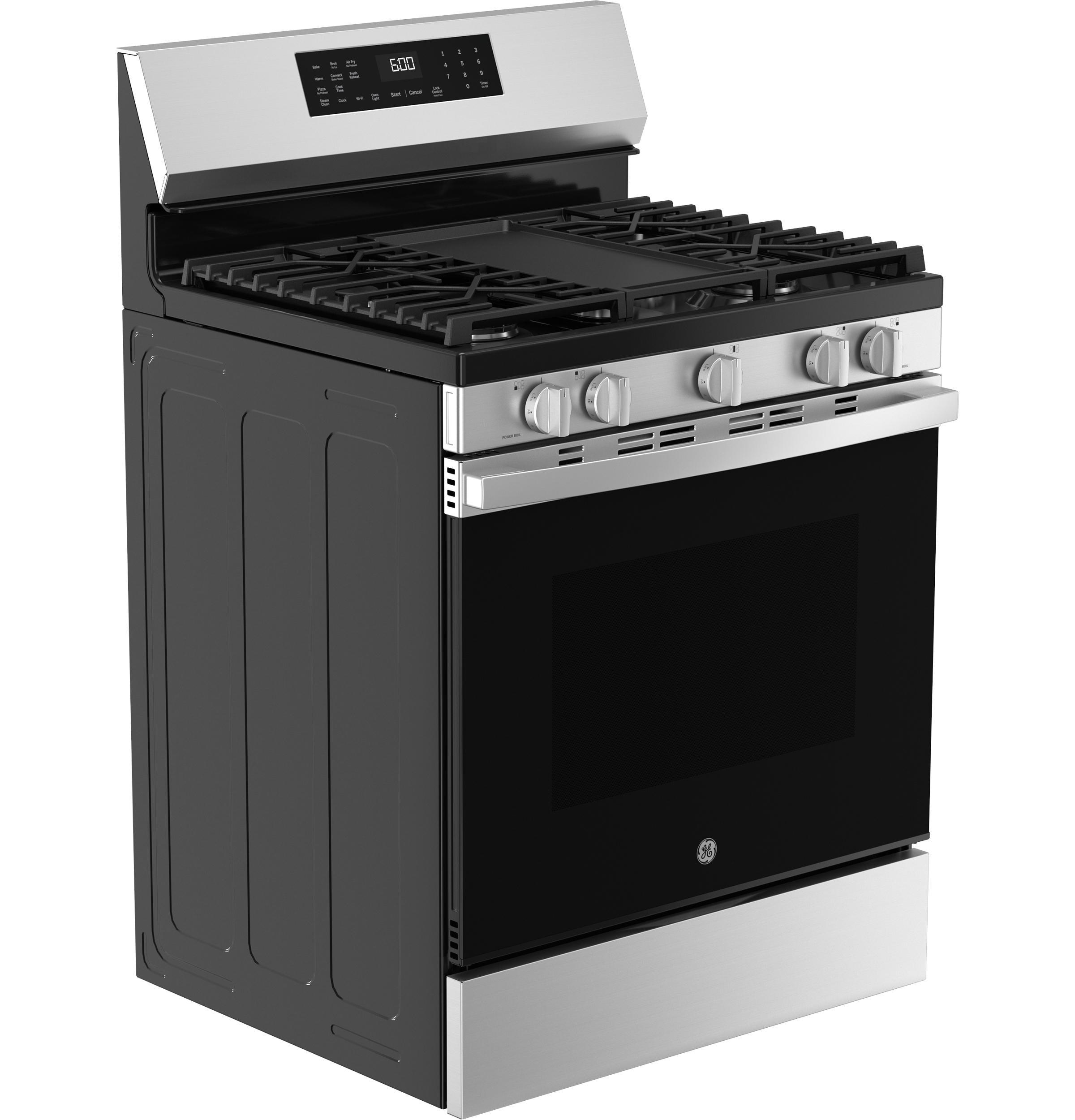 GGF600AVSS GE® 30" Free-Standing Gas Convection Range with No Preheat Air Fry and EasyWash™ Oven Tray