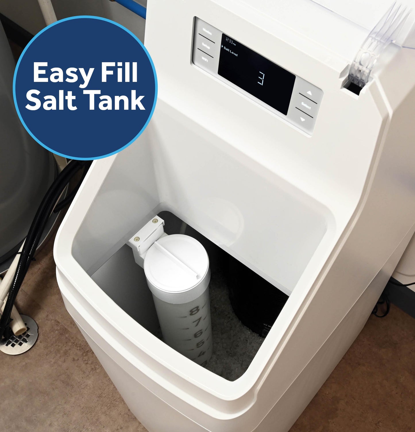 GXSH35W GE® Smart Water Softener 35,000 Grain Capacity