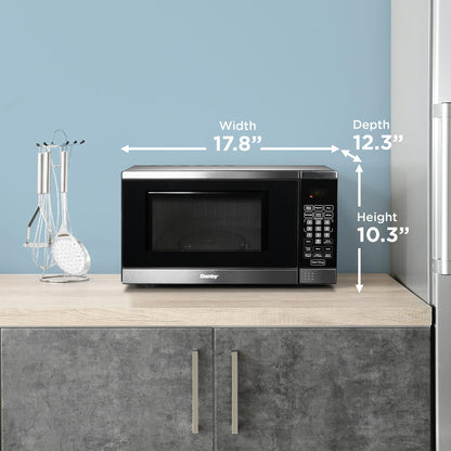 DDMW007501G1 Danby Designer 0.7 cu. ft. Space Saving Under the Cupboard Microwave in Stainless Steel