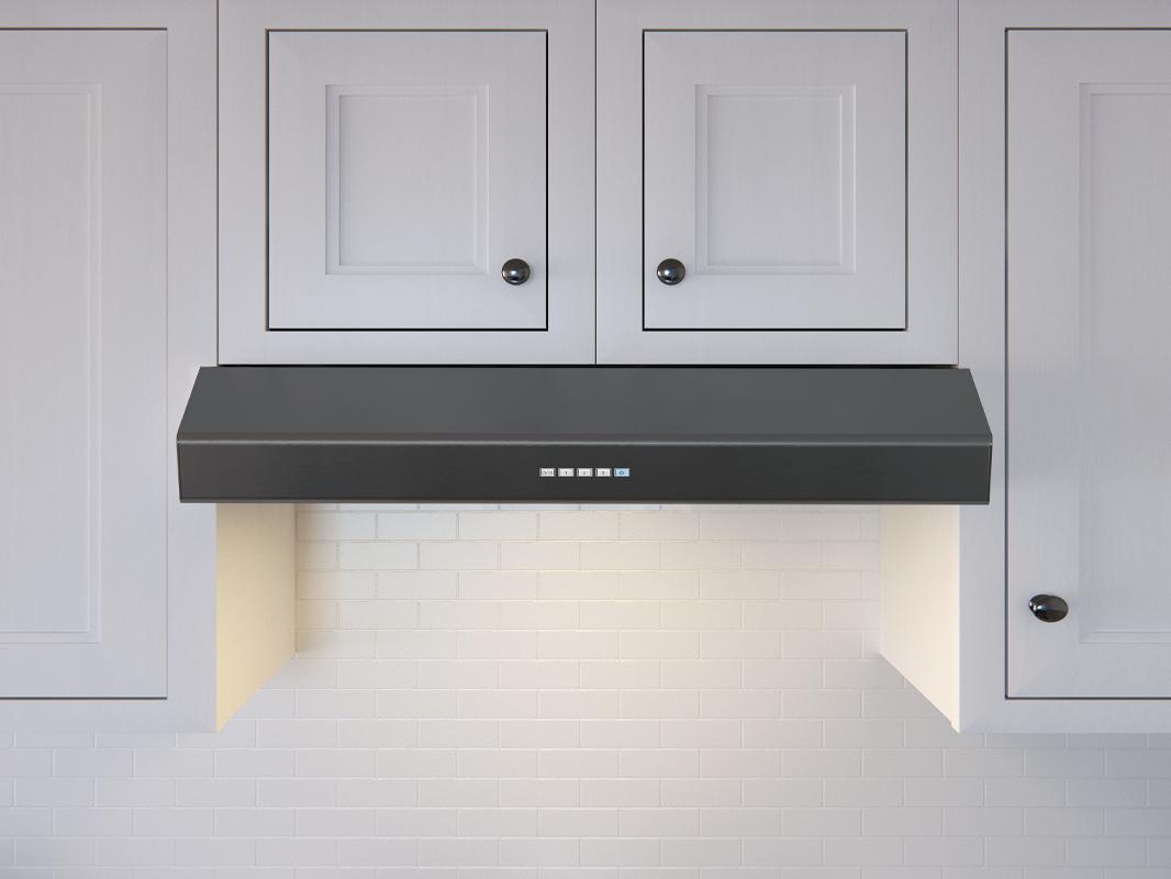 AK1236CB Breeze II, Under Cabinet, 36", Black, LED
