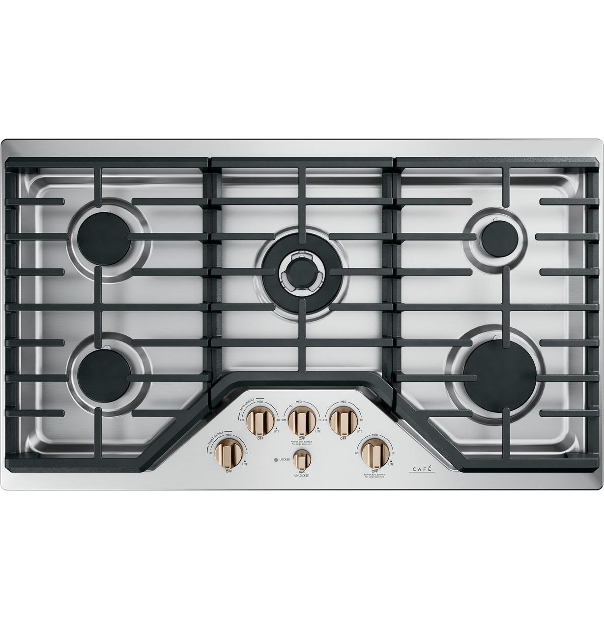 Cafe Caf(eback)™ 5 Gas Cooktop Knobs - Brushed Bronze