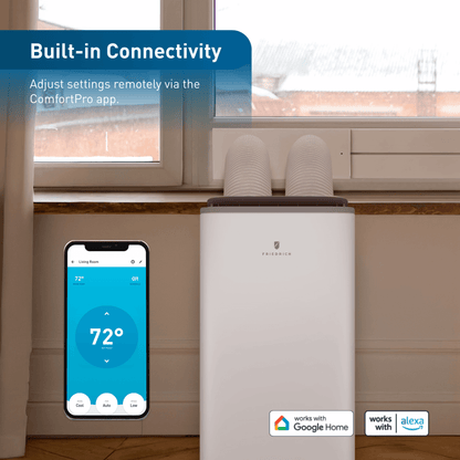 ZHV16DA Friedrich ZoneAire Premier Inverter Dual-Hose 16,000 BTU Smart Portable Air Conditioner with Heat Pump