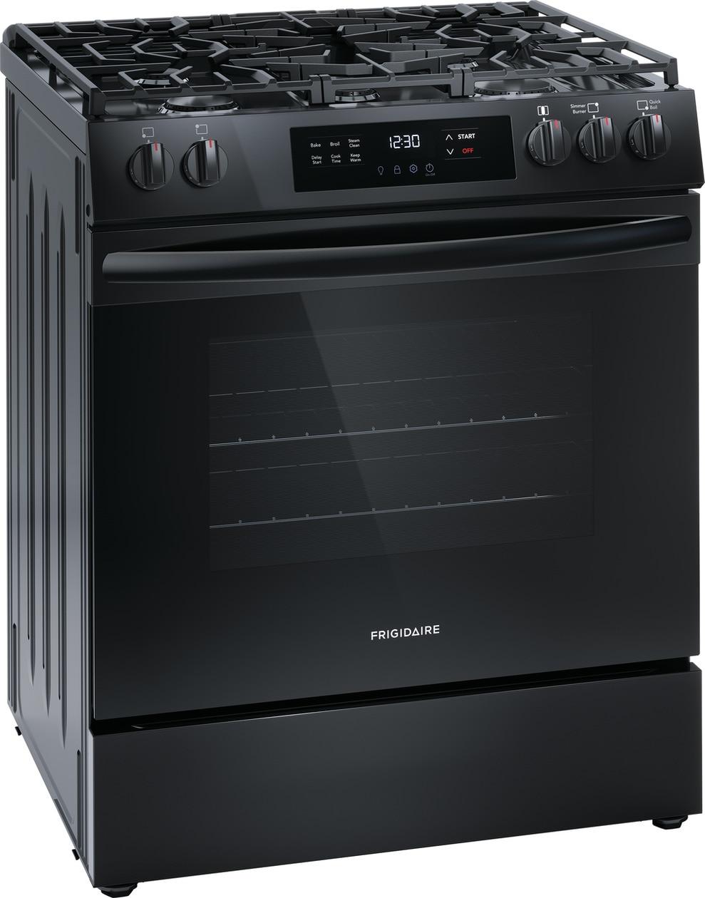 Frigidaire FCFG3062AB 30" Front Control Gas Range with Quick Boil