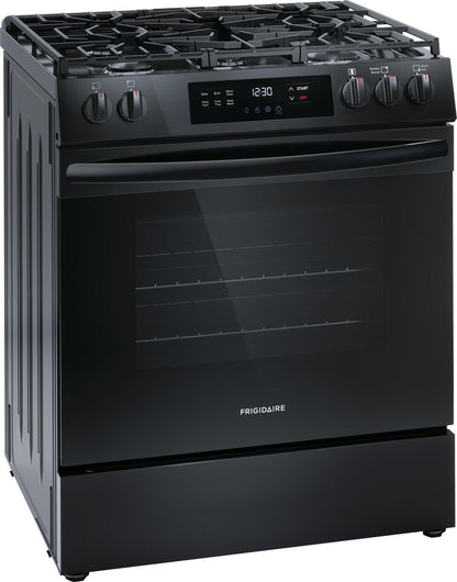 Frigidaire FCFG3062AB 30" Front Control Gas Range with Quick Boil