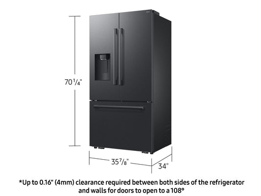Samsung RF70H30GEE Bespoke AI 3-Door French Door Zero Clearance Fit  Sphere Ice™  29 cu. ft.