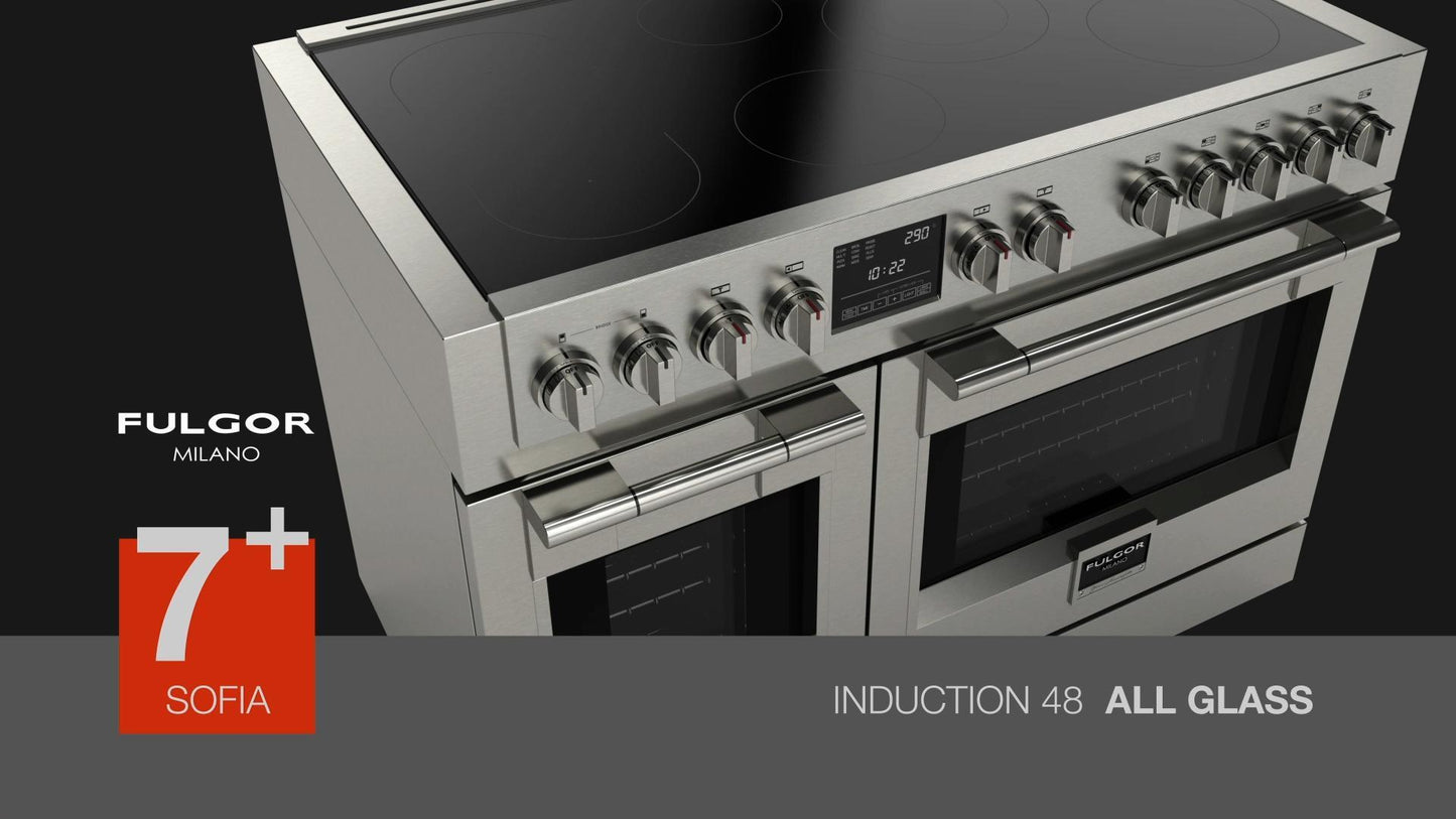 SOFIA 48 PRO INDUCTION RANGE - ALL GLASS