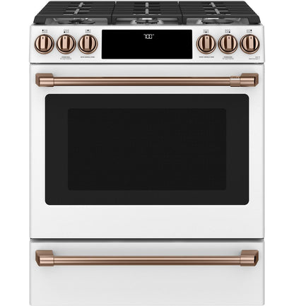 Cafe CXFCGHKPMCU CAF(EBACK)™ Front Control Gas Knobs and Handles - Brushed Copper