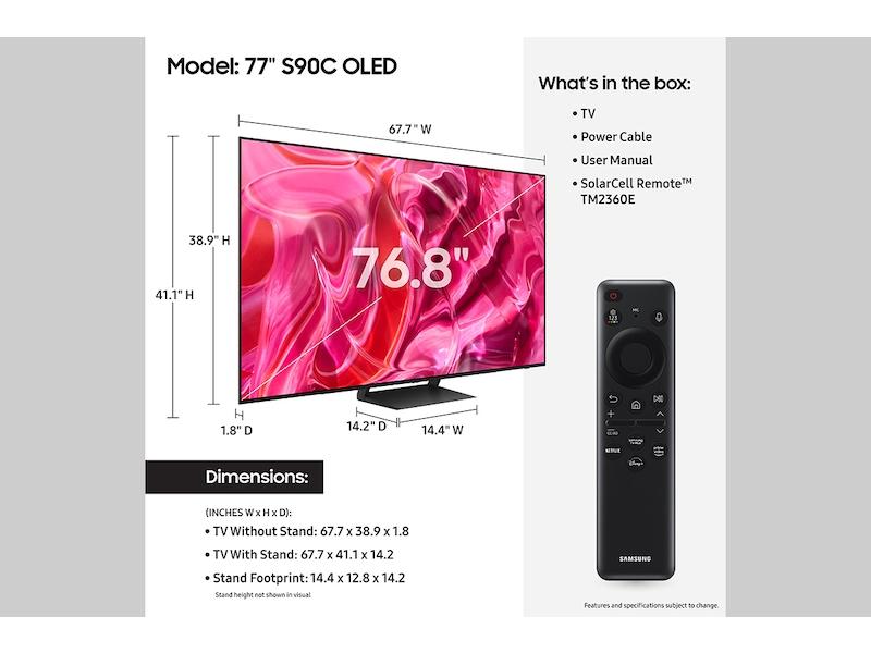 Samsung QN77S90CAFXZA 77" Class OLED S90C