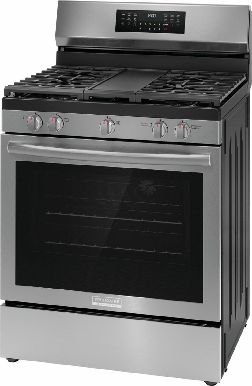 Frigidaire Gallery 30" Rear Control Gas Range with Total Convection