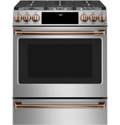 Cafe CXFCGHKPMCU CAF(EBACK)™ Front Control Gas Knobs and Handles - Brushed Copper