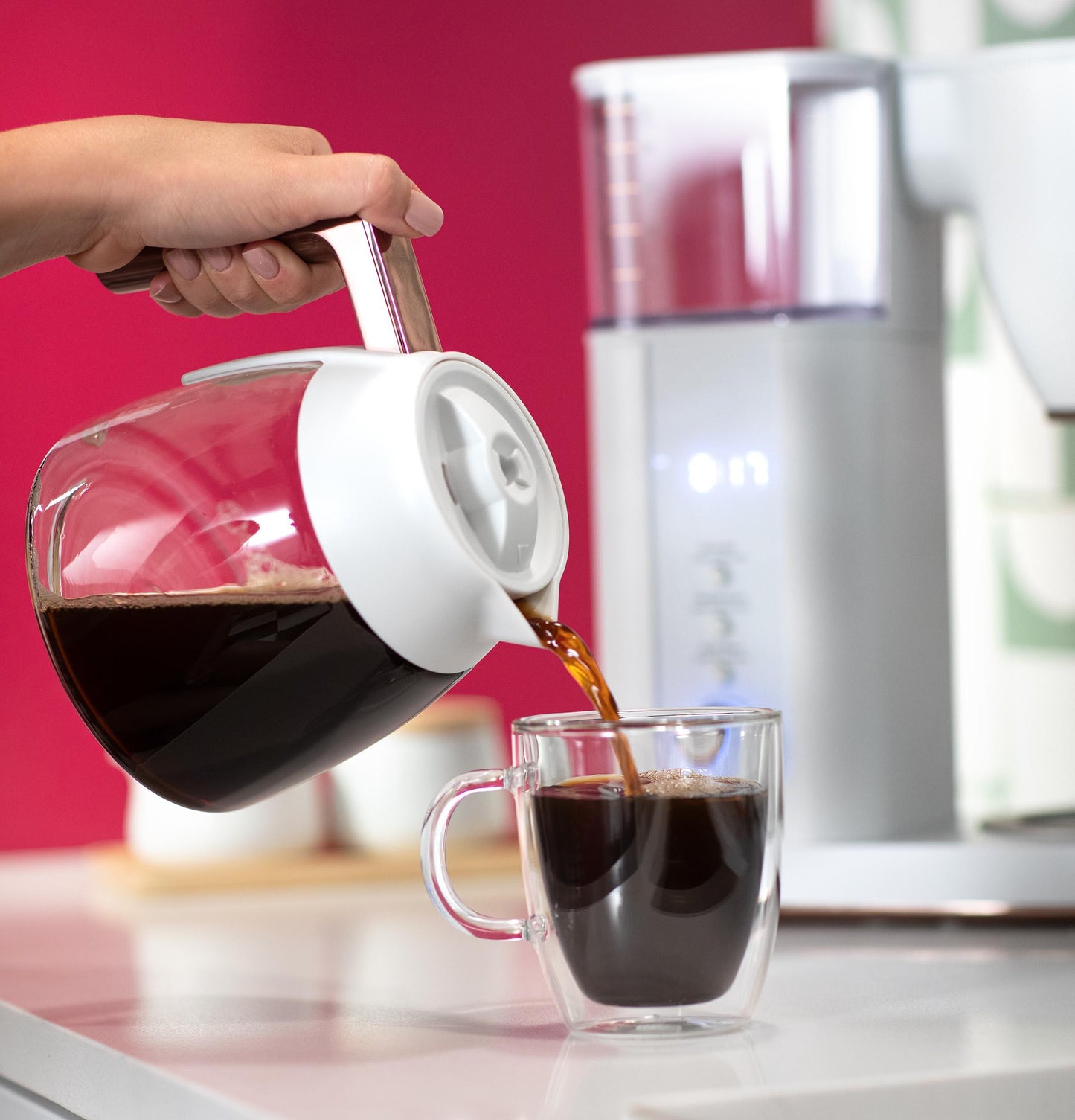 Cafe C7CDABS4RW3 CAF(EBACK)™ Specialty Drip Coffee Maker with Glass Carafe