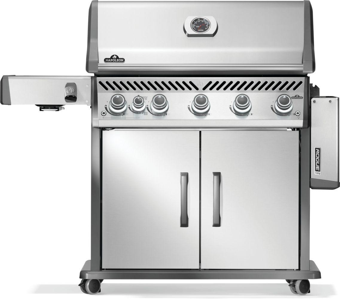 Napoleon Bbq RP625SIBNSS2 Rogue PRO 625 SIB with Infrared Side Burner , Natural Gas, Stainless Steel