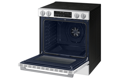 Samsung NSE90H63SW Bespoke Smart Slide-in Electric Range Pro Style Elite Design  Illuminated Knobs  Air Fry Max