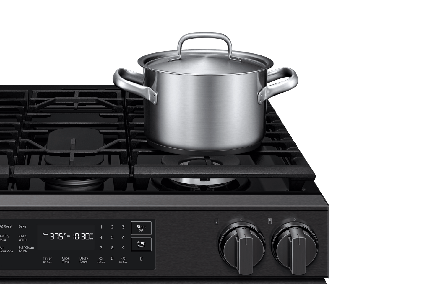Samsung NSG80H60SE Bespoke Smart Slide-in Gas Range Pro Style Design  Air Fry Max  True Convection