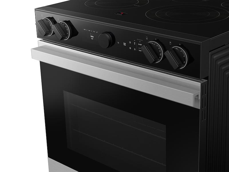 Samsung NSE6DG8700SR Bespoke 6.3 cu. ft. Smart Slide-In Electric Range with Smart Oven Camera & Illuminated Precision Knobs in Stainless Steel