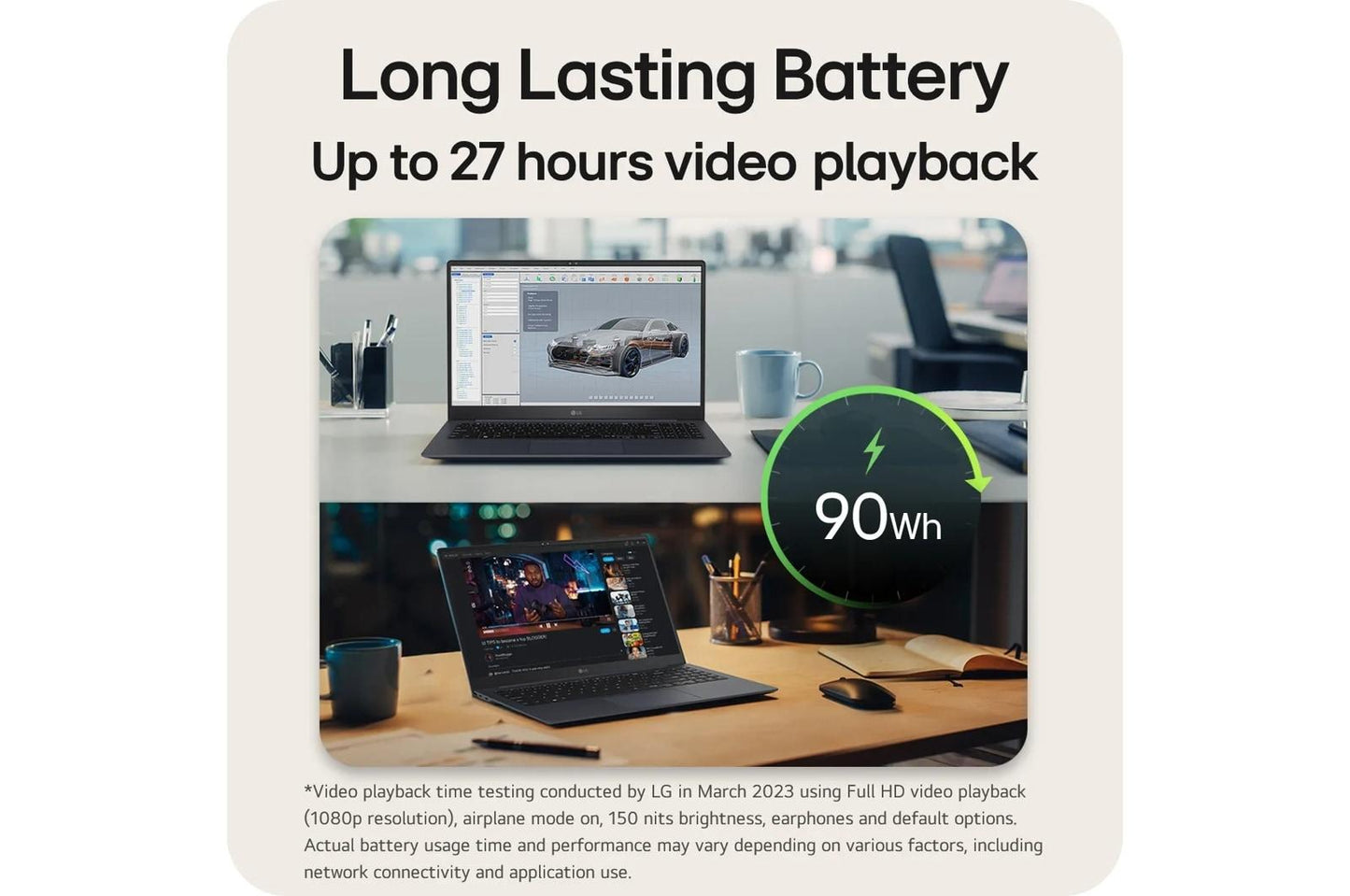 17Z90SPEADB9U1 LG gram Pro 17 Inch Thin and Lightweight Laptop, Intel® Evo™ Edition - AI-enabled Intel® Core™ Ultra 7 processor, NVIDIA RTX 3050, Windows 11 Home, 32GB RAM, 2TB (1TB x 2) SSD, Black
