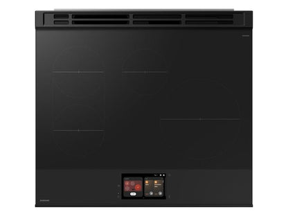 Samsung NSI6DG9900SR Bespoke 6.3 cu. ft. AI Slide-In Induction Range with AI Hub™ & Smart Oven Camera in Stainless Steel