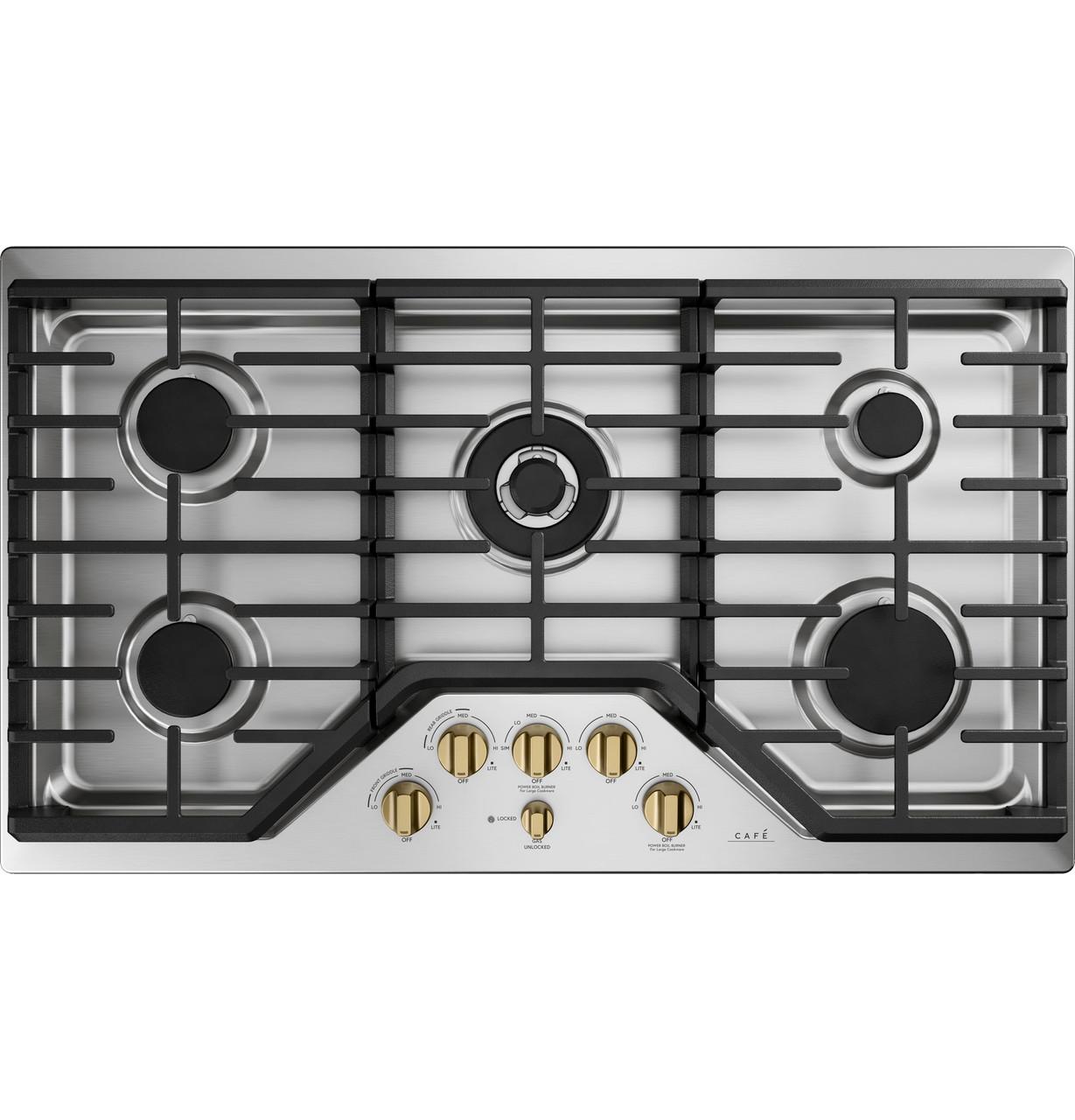 Cafe CGP95362MS1 CAF(EBACK)™ 36" Gas Cooktop