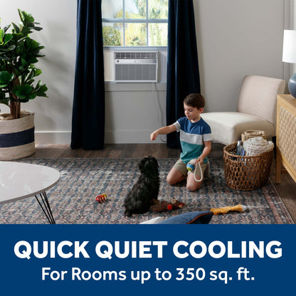 AWES08WWF GE® 8,000 BTU Smart Electronic Window Air Conditioner for Medium Rooms up to 350 sq. ft.