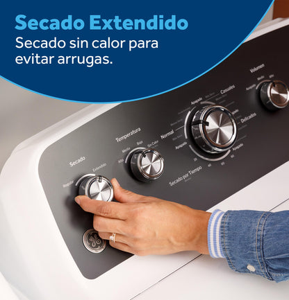 ETD48EASWWB GE® 7.2 cu. ft. Capacity Electric Dryer with Spanish Panel and Up To 120 ft. Venting