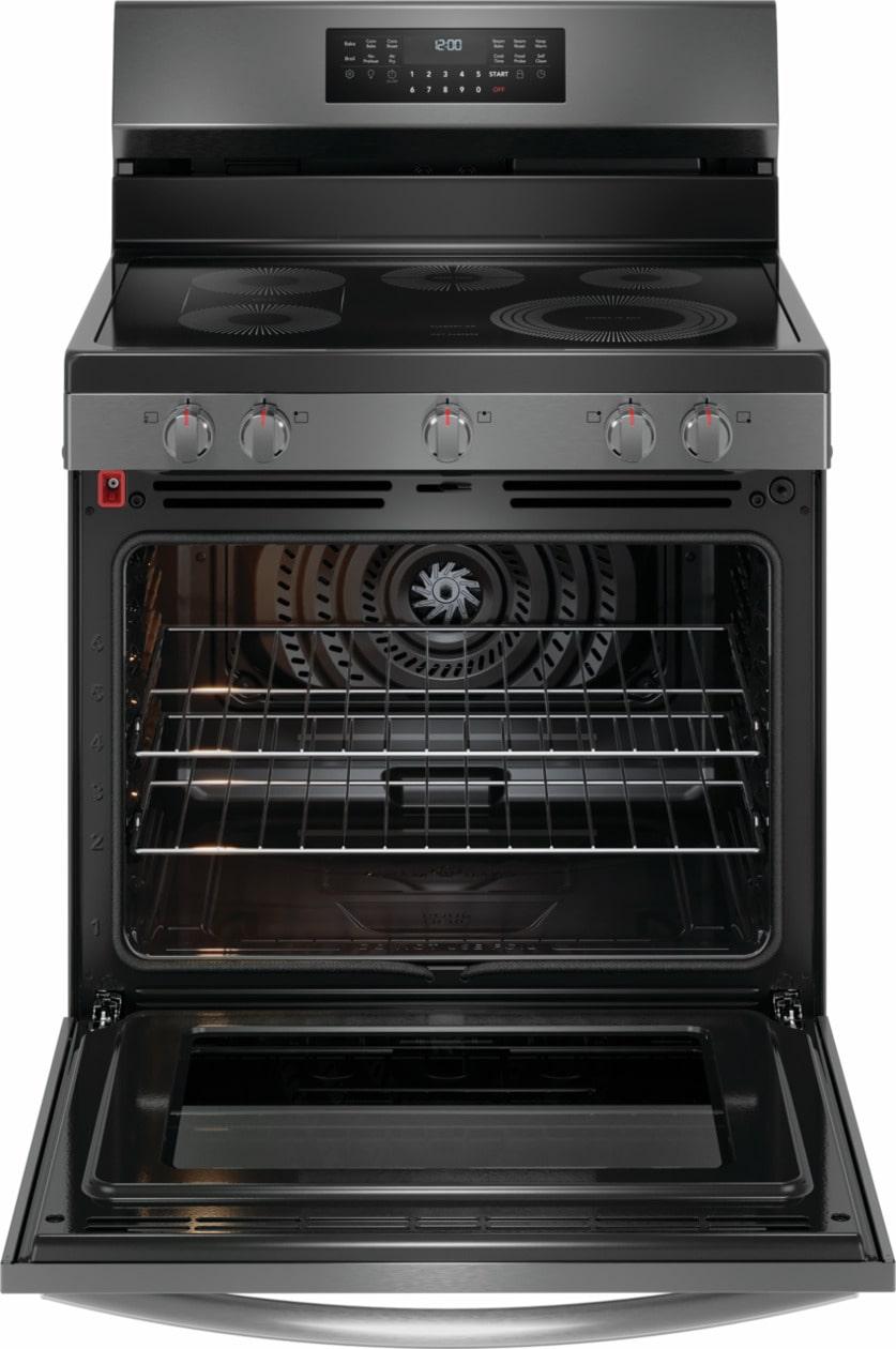 Frigidaire GCRE3060BD 30" Rear Control Electric Range with Total Convection