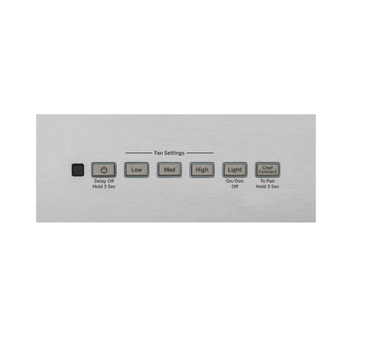 Cafe UVW8301SLSS 30" Designer Wall Mount Hood w/ Dimmable LED Lighting