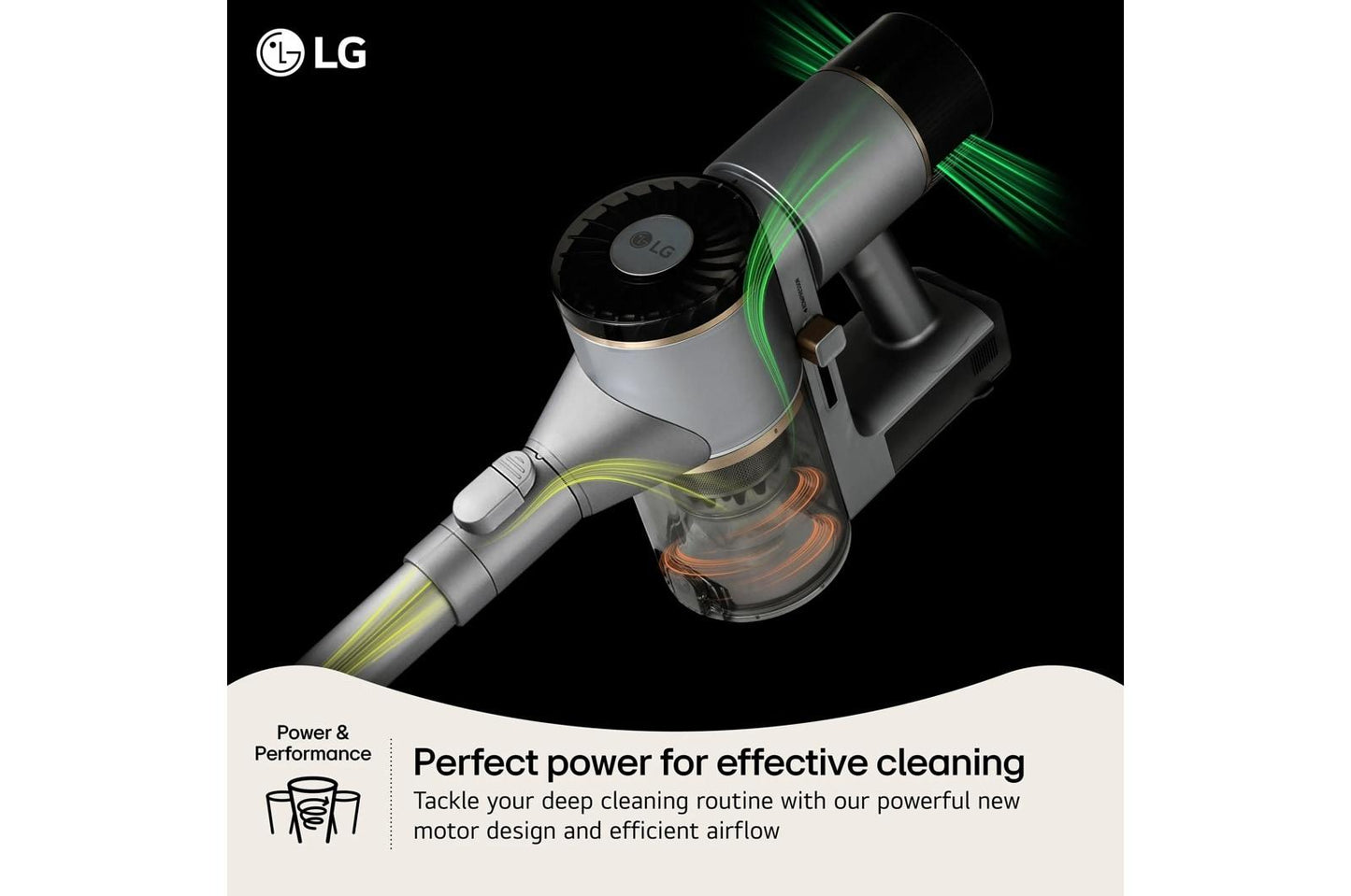 Lg C7325LC CordZero™ X9 Cordless Stick Vacuum with AI Mode Dual Floor Max™ Nozzle & LED Crevice Tool - Lunar Gray