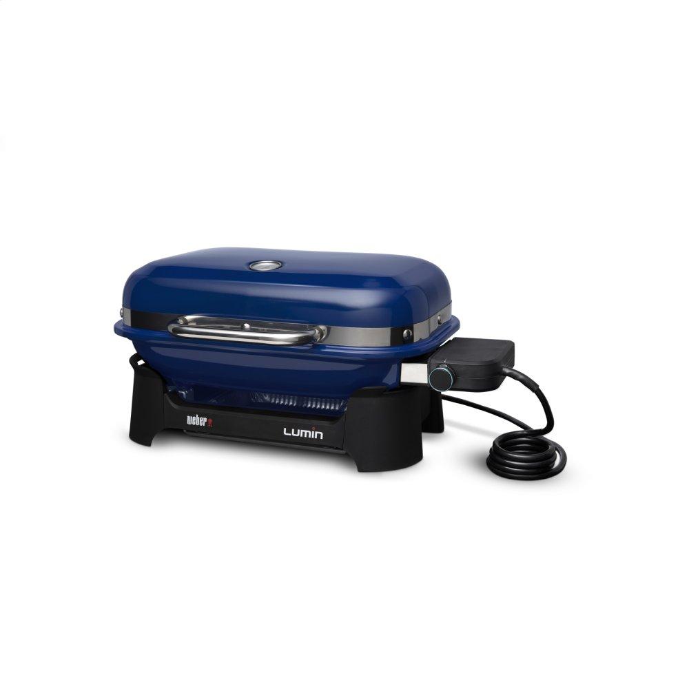 Weber Lumin Compact Electric Grill - Deep Ocean Blue