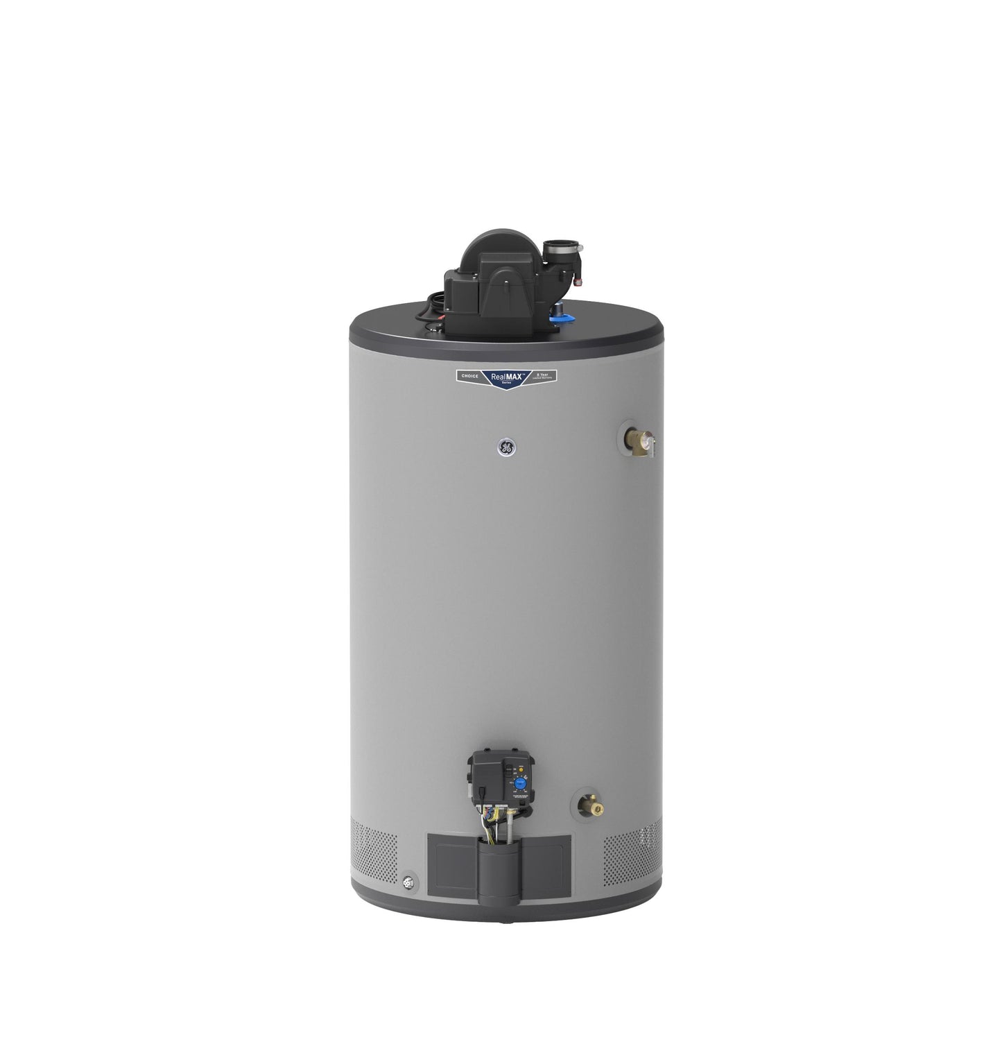 GP50S08AYV GE RealMAX Choice 50-Gallon Short Liquid Propane Power Vent Water Heater
