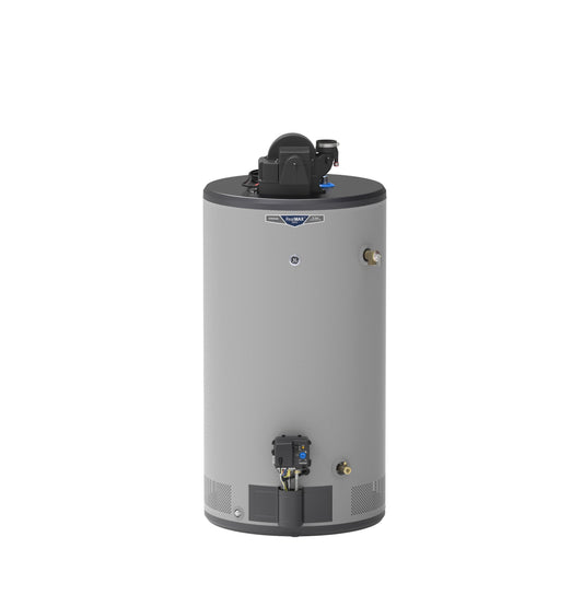 GP50S08AYV GE RealMAX Choice 50-Gallon Short Liquid Propane Power Vent Water Heater