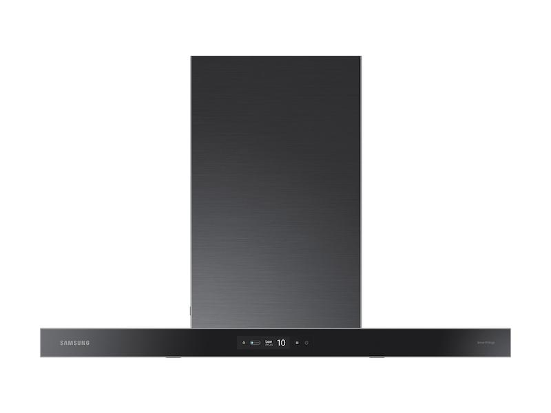 Samsung NK36CB700W33AA 36" Bespoke Smart Wall Mount Hood with LCD Display in Clean Deep Charcoal