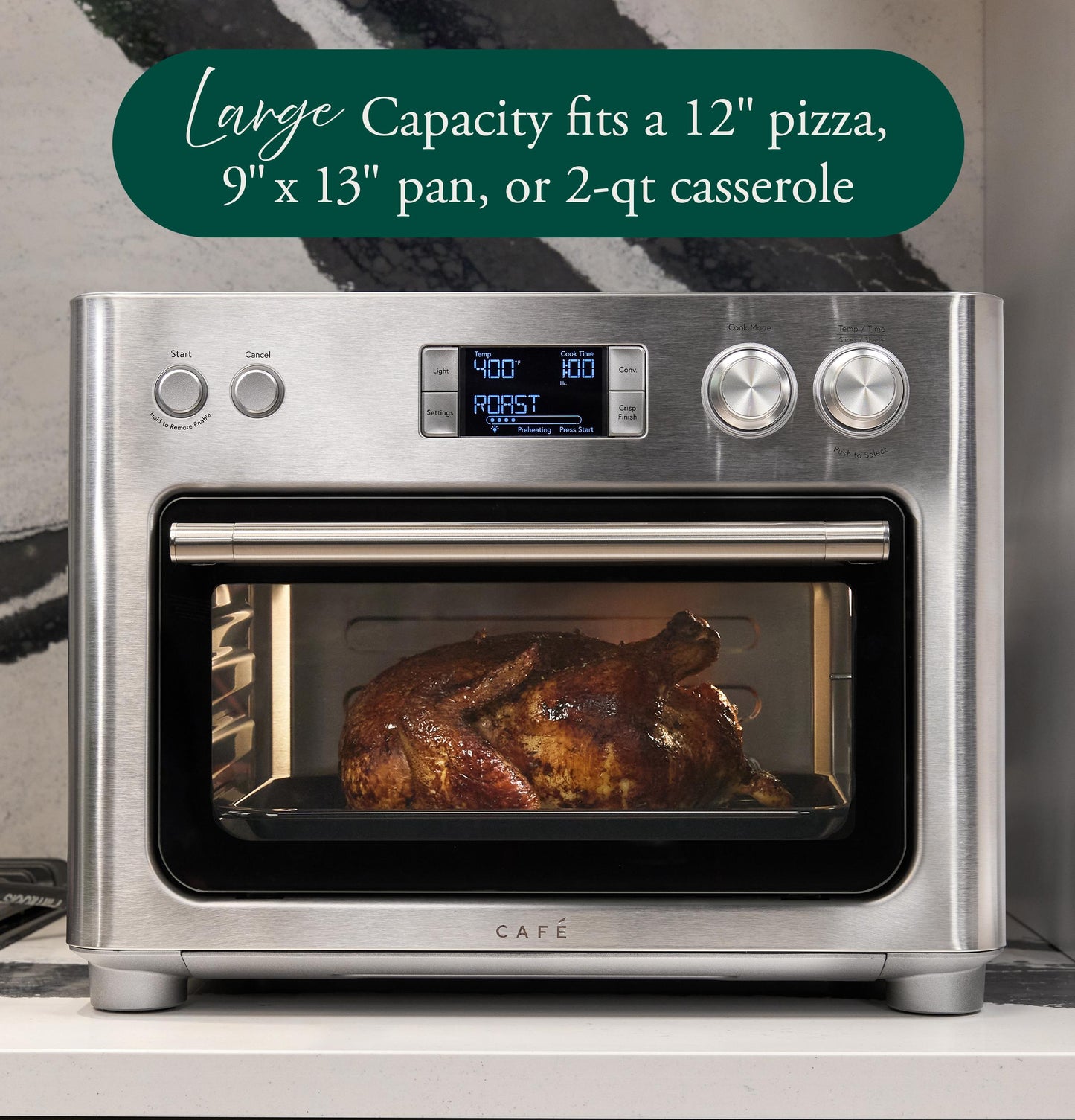 Cafe C9OADA1ZS1 CAF(EBACK)™ Couture™ Toaster Oven with Air Fry