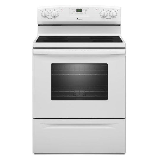 Amana® 30-inch Amana® Electric Range with Versatile Cooktop - White