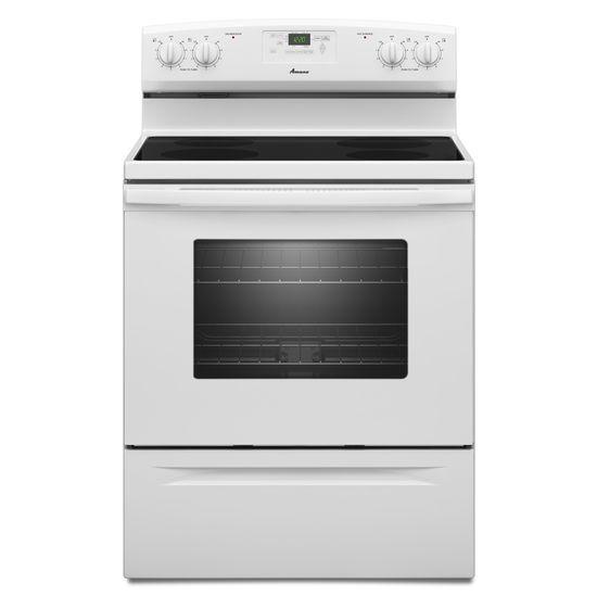 Amana® 30-inch Amana® Electric Range with Versatile Cooktop - White