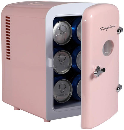 Frigidaire EFMIS229PINK 6-Can Retro Mini Fridge Cooler - Pink