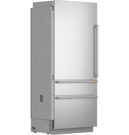 CIC36LK6ZII CAFE™ 36" Panel-Ready Integrated Bottom-Freezer Refrigerator - Left Swing