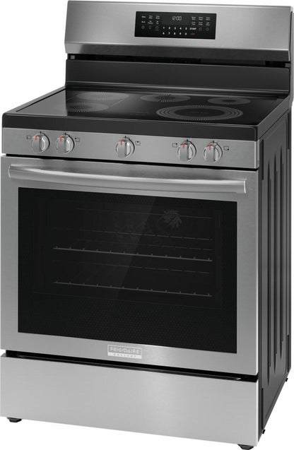 Frigidaire GCRE3060BF 30" Rear Control Electric Range with Total Convection