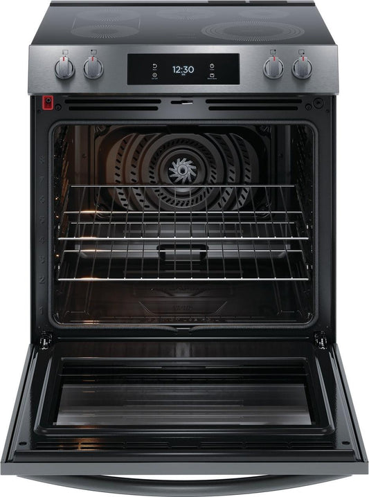 Frigidaire GCFE3060BD 30" Front Control Electric Range with Total Convection