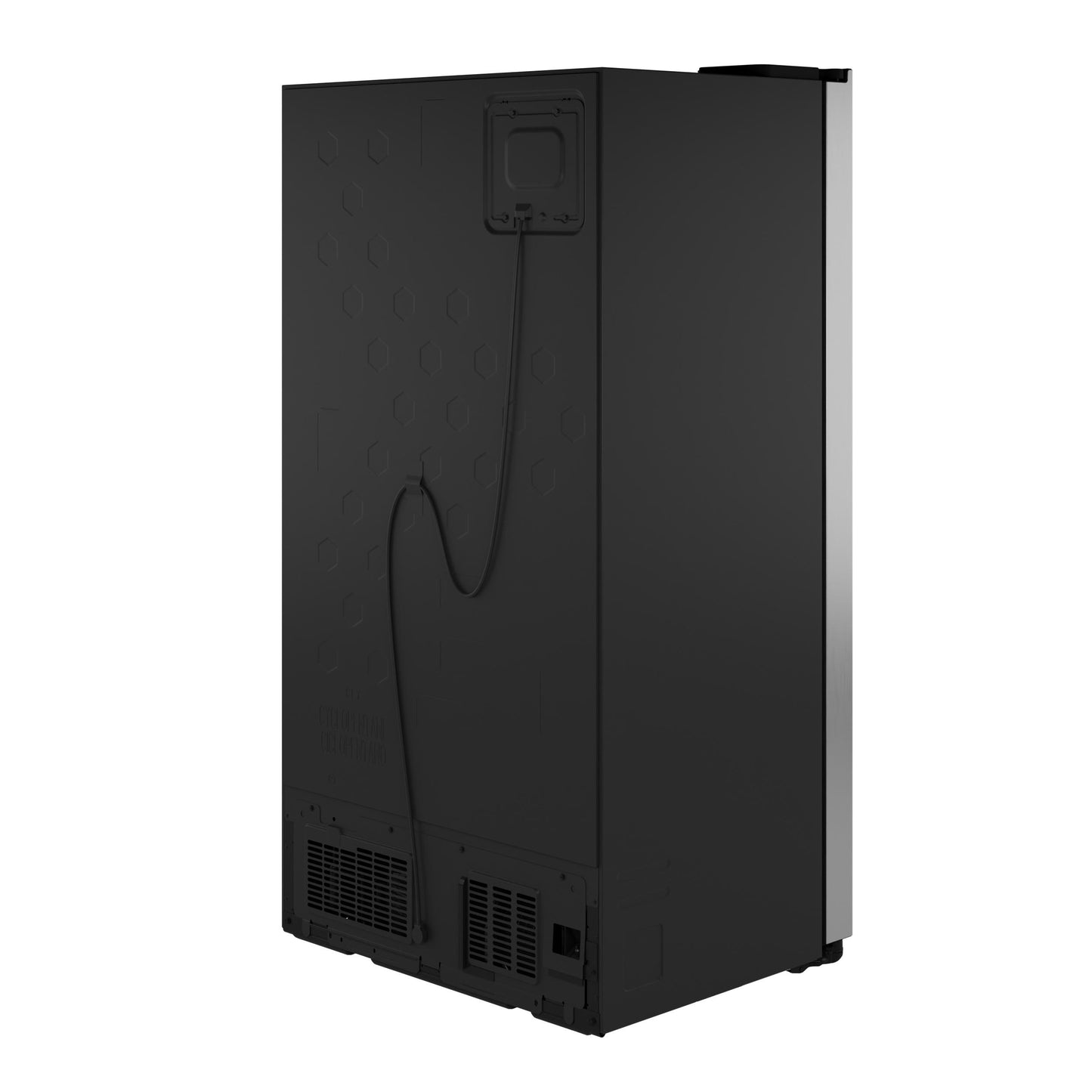 GZS24PYYFS GE® 23.5 Cu. Ft. Counter-Depth Side-By-Side Refrigerator with LED Light Walls and Extra Tall Dispenser