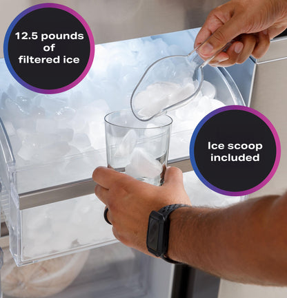 PAE28BYTFS GE Profile™ ENERGY STAR® 28.3 Cu. Ft. Quad-Door Refrigerator with Dual-Dispense AutoFill Pitcher