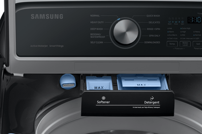 Samsung WA47CG3500AV 4.7 cu. ft. Large Capacity Smart Top Load Washer with Active WaterJet in Brushed Black