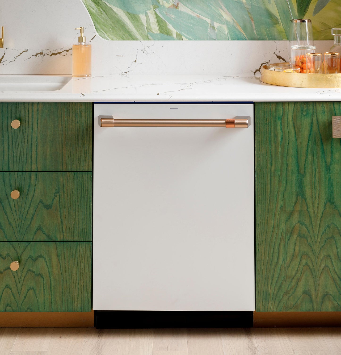 Cafe CDT888P4VW2 CAF(EBACK)™ CustomFit ENERGY STAR Stainless Interior Smart Dishwasher with Ultra Wash Top Rack and Dual Convection Ultra Dry, LED Lights, 39 dBA
