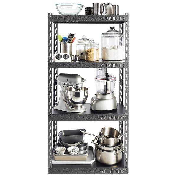 Gladiator 30" Wide EZ Connect Rack with Four 15" Deep Shelves