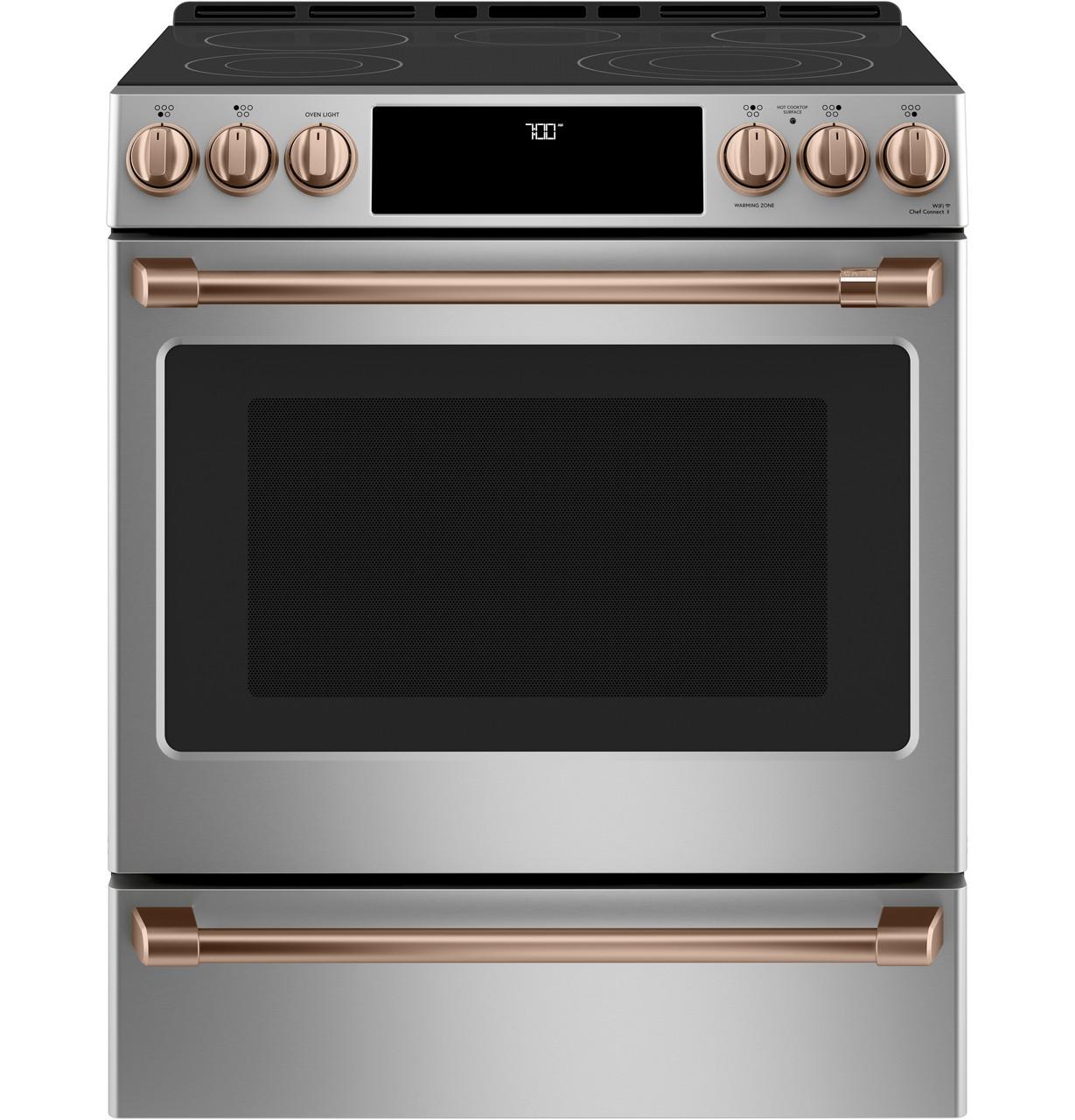 Cafe CXFCEHKPMCU CAF(EBACK)™ Front Control Electric Knobs and Handles - Brushed Copper