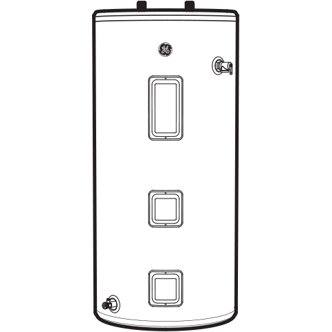 GE50S10BAM GE® 50 Gallon Short Electric Water Heater