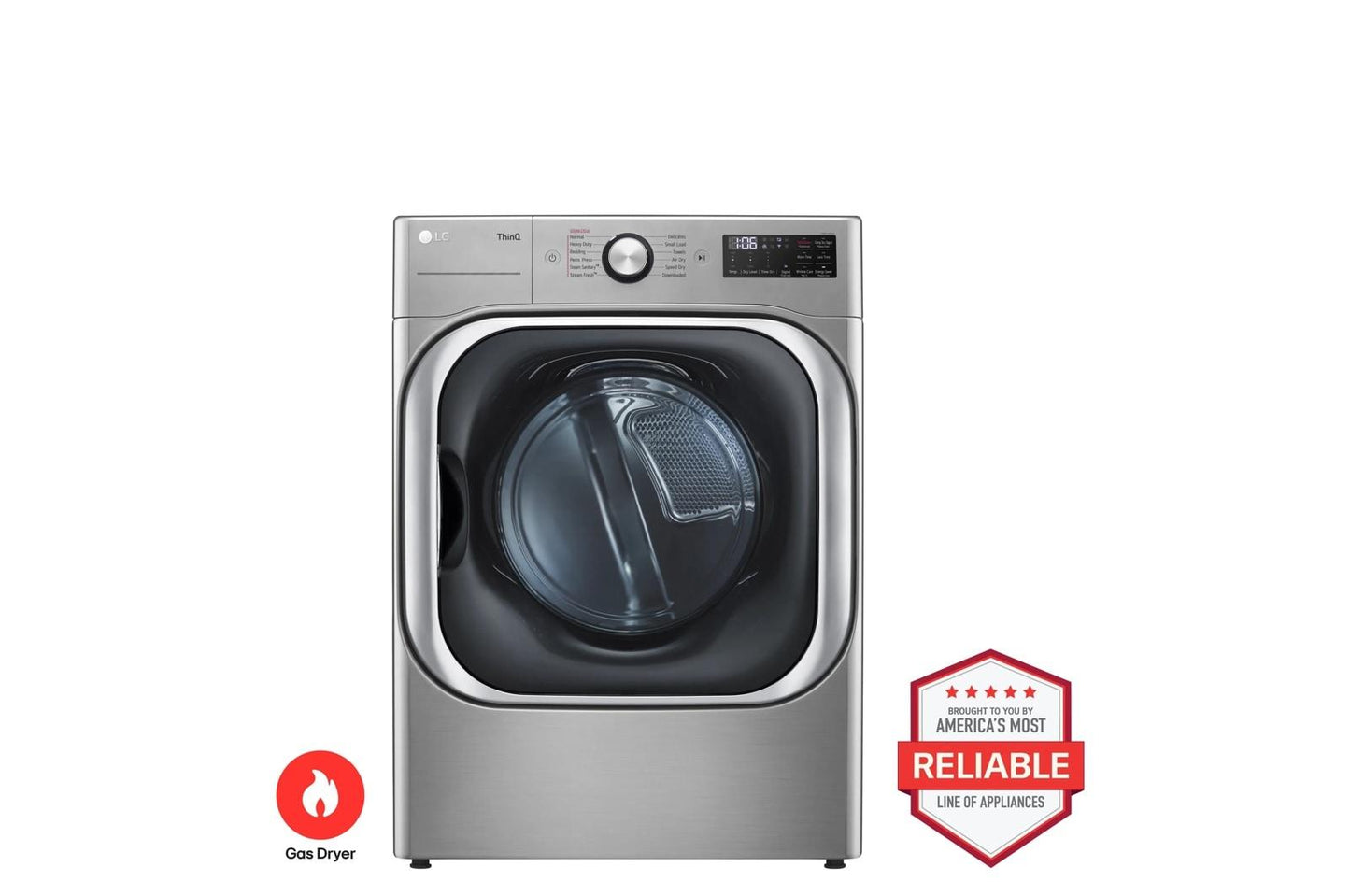 Lg DLGX8981V 9.0 cu. ft. Mega Capacity Smart Wi-Fi Enabled Front Load Gas Dryer with TurboSteam™ and Built-In Intelligence