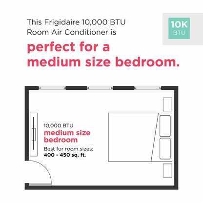 Frigidaire FHWW104TE1 10,000 BTU Window Room Air Conditioner with Wi-Fi